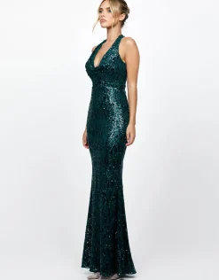 Formal / Prom Dresses | Maxi Dresses<Bariano REOMY SEQUIN COWL MAXI BL73D23L