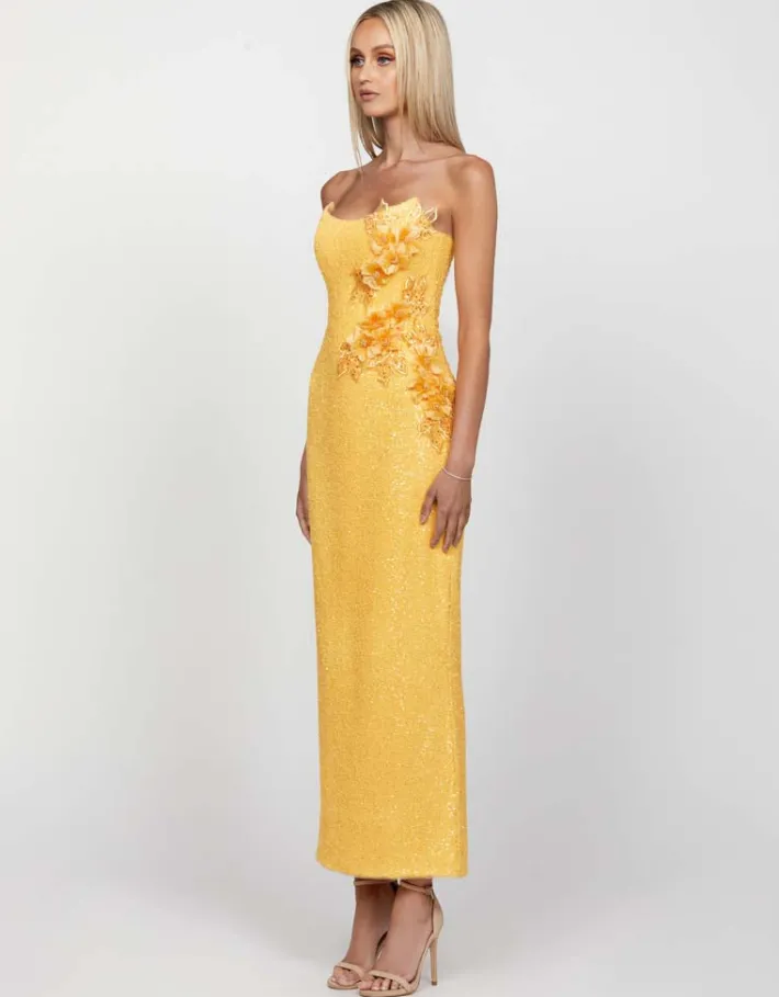 Formal / Prom Dresses | Maxi Dresses<Bariano RONIN SCOOP STRAPLESS MIDAXI B65D07SS