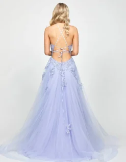 Formal / Prom Dresses | All Dresses<Bariano ROSALEE EMBELLISHED BALL GOWN B73D83L POWDER BLUE