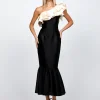 Formal / Prom Dresses | Maxi Dresses<Bariano RYLAI ONE SHOULDER FISHTAIL MIDAXI B71D59S BLACK/NUDE