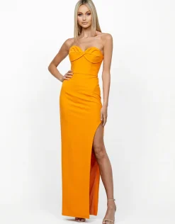 Formal / Prom Dresses | Maxi Dresses<Bariano SARI STRAPLESS TUCKED MAXI BL59D05L