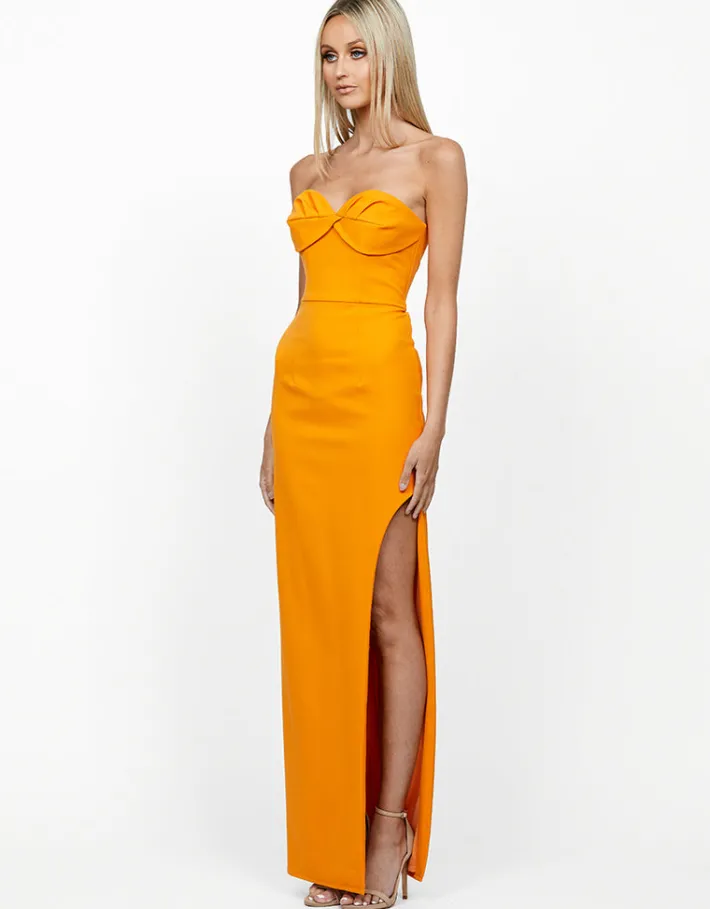 Formal / Prom Dresses | Maxi Dresses<Bariano SARI STRAPLESS TUCKED MAXI BL59D05L