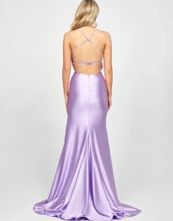 Formal / Prom Dresses | Maxi Dresses<Bariano SERAPHINE HIGH SPLIT GOWN B73D74L LILAC