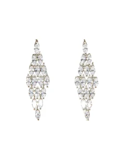 Jewellery<Bariano SHAYLIN STATEMENT EARRINGS SILVER