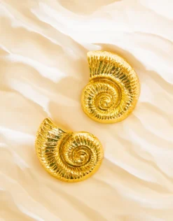 Jewellery<Bariano SHELLY CHUNKY EARRINGS GOLD