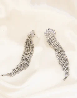 Jewellery<Bariano TASSEL FALL EARRINGS J74E19 SILVER