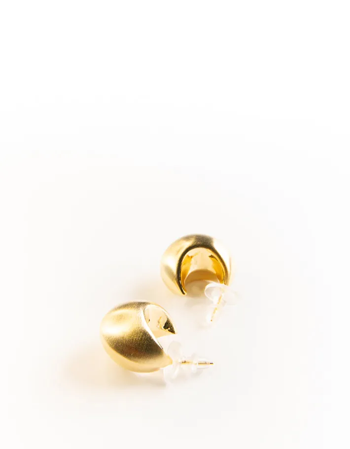 Jewellery<Bariano SOPHIA CRESECENT EARRINGS GOLD