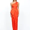 Gowns / Ballgowns | All Dresses<Bariano STAR CROSSED LOVERS ONE SHOUDLER FRILL GOWN B55D27L