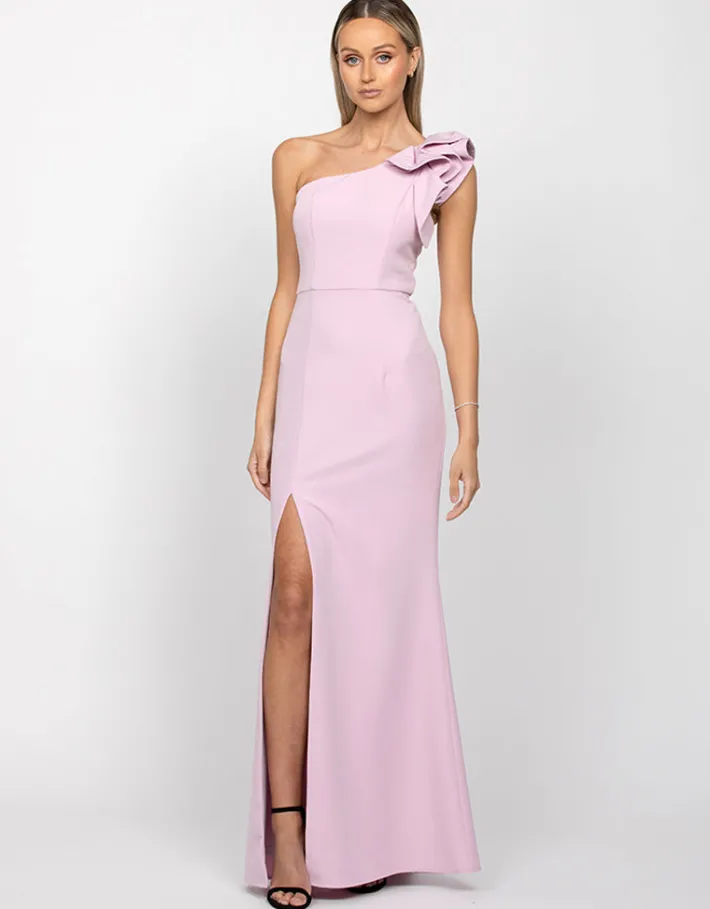 Gowns / Ballgowns | Maxi Dresses<Bariano SUE FRILL SHOULDER GOWN BB33D31LB
