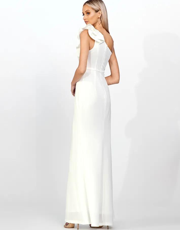 Gowns / Ballgowns | Maxi Dresses<Bariano SUE FRILL SHOULDER GOWN BB33D31LB