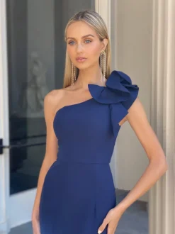 Gowns / Ballgowns | All Dresses<Bariano SUE FRILL SHOULDER GOWN BB33D31LW