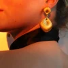 Jewellery<Bariano SUNSET SEASHELL DROP EARRINGS GOLD