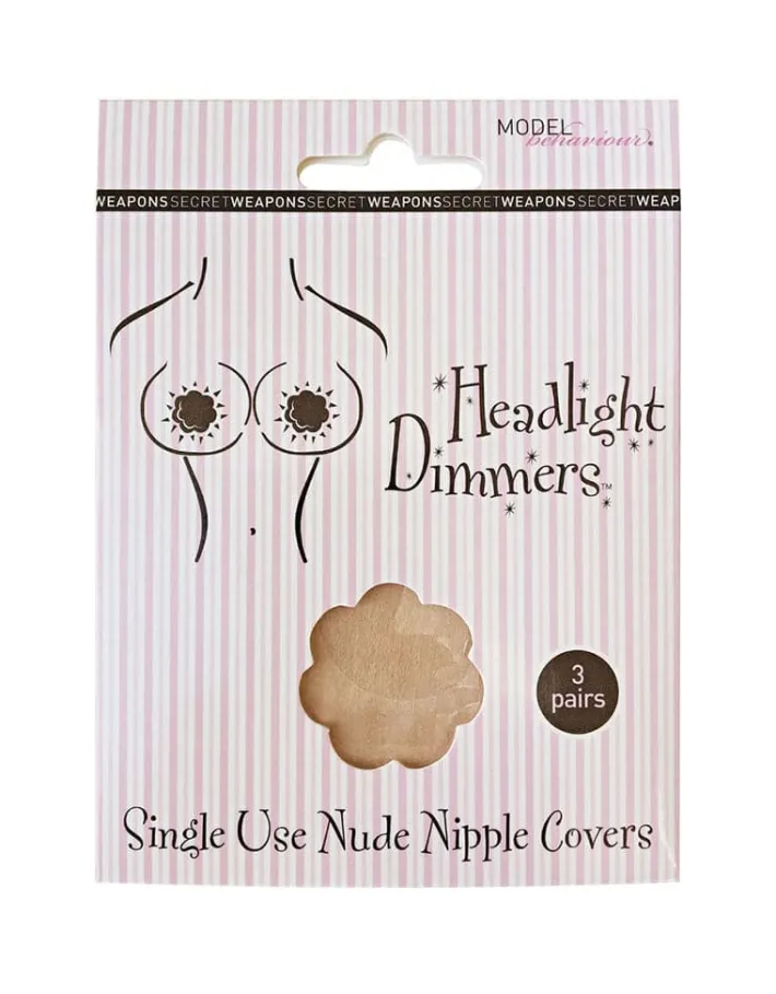 Shapewear<Bariano SW043 HEADLIGHT DIMMERS SINGLE USE NIPPLE COVERS NUDE