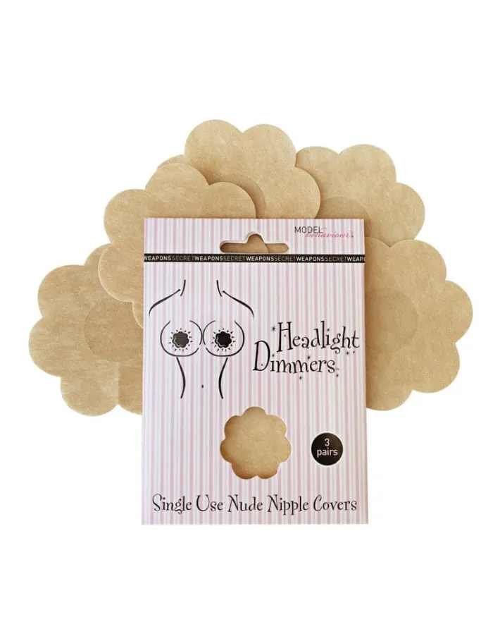Shapewear<Bariano SW043 HEADLIGHT DIMMERS SINGLE USE NIPPLE COVERS NUDE