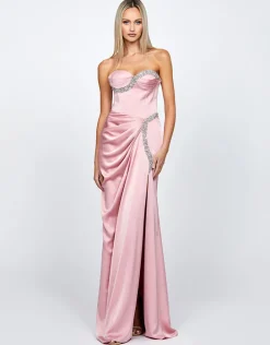 Maxi Dresses | All Dresses<Bariano SYANNA EMBELLISHED SWEETHEART GOWN B72D56L LIGHT PINK