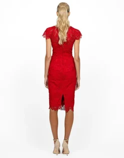 Midi Dresses | All Dresses<Bariano TAMARA CAP SLEEVE FITTED MIDI BL55D11S