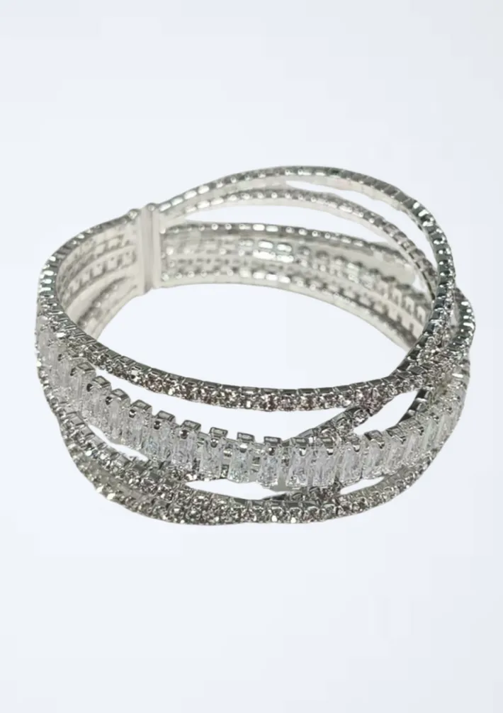 Bracelet | Jewellery<Bariano TWINKLE CUFF BANGLE J74B02 SILVER