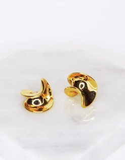 Jewellery<Bariano VERA HUGGIE EARRINGS GOLD