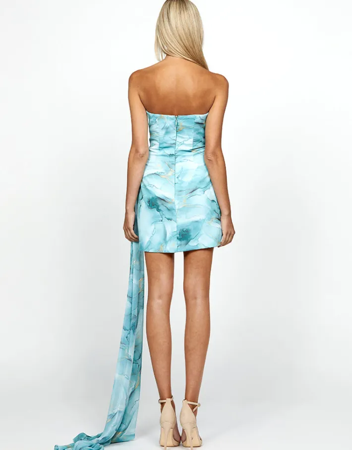 Mini Dresses | All Dresses<Bariano WHITELEY STRAPLESS MINI WITH SASH BL69D18S