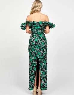 Maxi Dresses | All Dresses<Bariano WILLA FRILL COLUMN MAXI BL73D19L