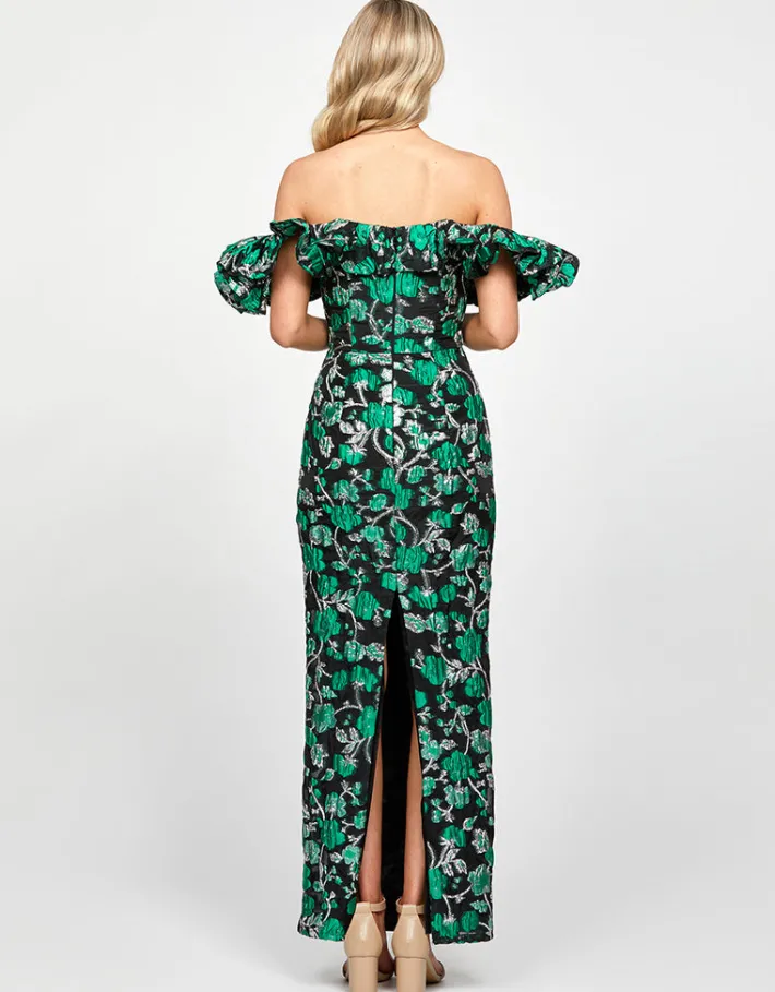 Maxi Dresses | All Dresses<Bariano WILLA FRILL COLUMN MAXI BL73D19L