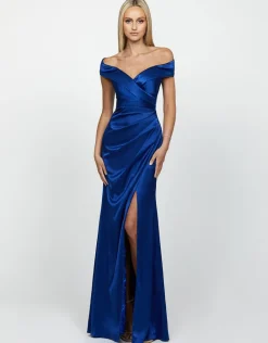 Formal / Prom Dresses | Gowns / Ballgowns<Bariano YVONNE OFF SHOULDER GOWN B54D10L ROYAL BLUE