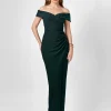 Formal / Prom Dresses | Maxi Dresses<Bariano ZIMI OFF SHOULDER MAXI BL75D02L EMERALD