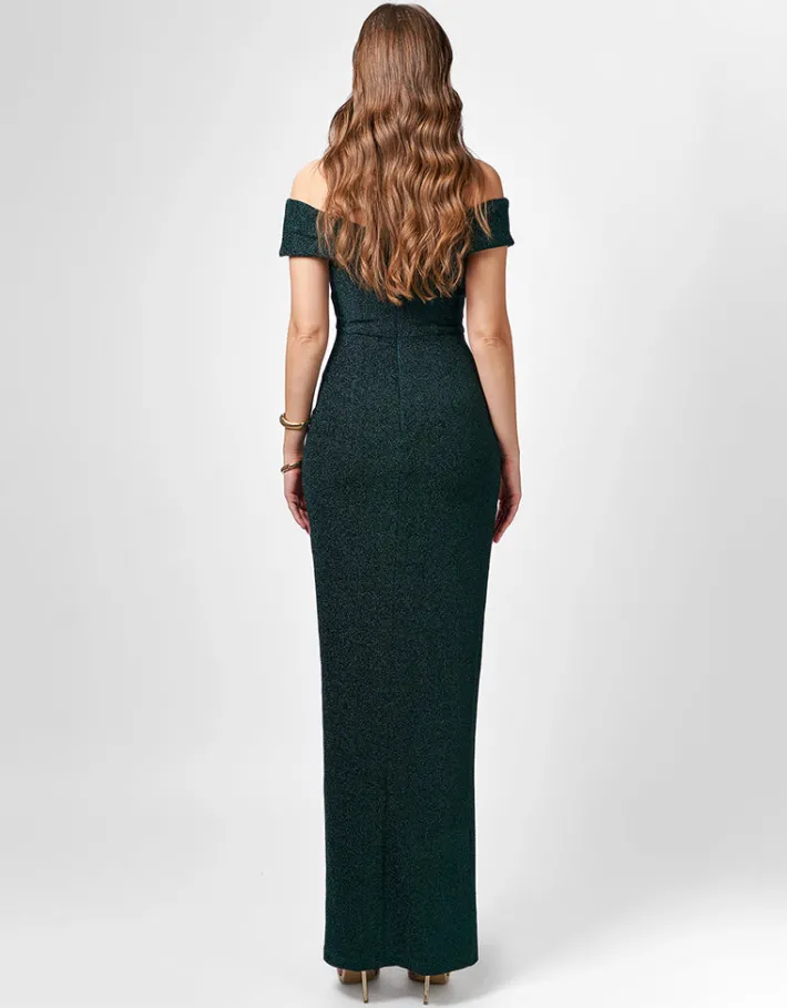 Formal / Prom Dresses | Maxi Dresses<Bariano ZIMI OFF SHOULDER MAXI BL75D02L EMERALD