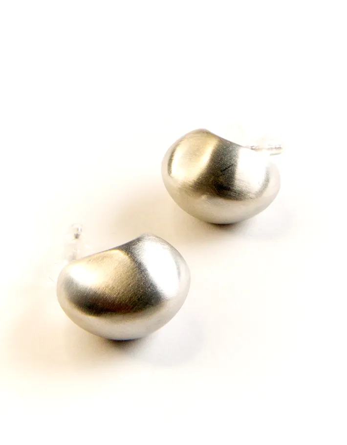 Jewellery<Bariano ZOE CRESCENT MOON EARRINGS SILVER