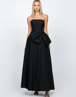 Formal / Prom Dresses | Gowns / Ballgowns<Bariano ZUZANNA STRAPLESS BOW MAXI BL71D04L BLACK