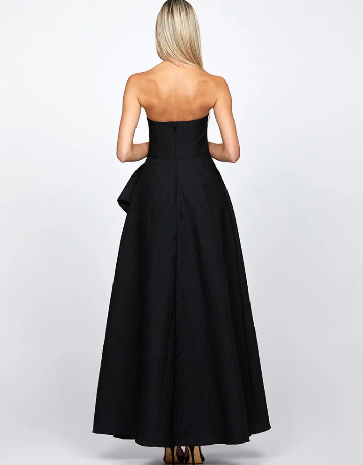 Formal / Prom Dresses | Gowns / Ballgowns<Bariano ZUZANNA STRAPLESS BOW MAXI BL71D04L BLACK